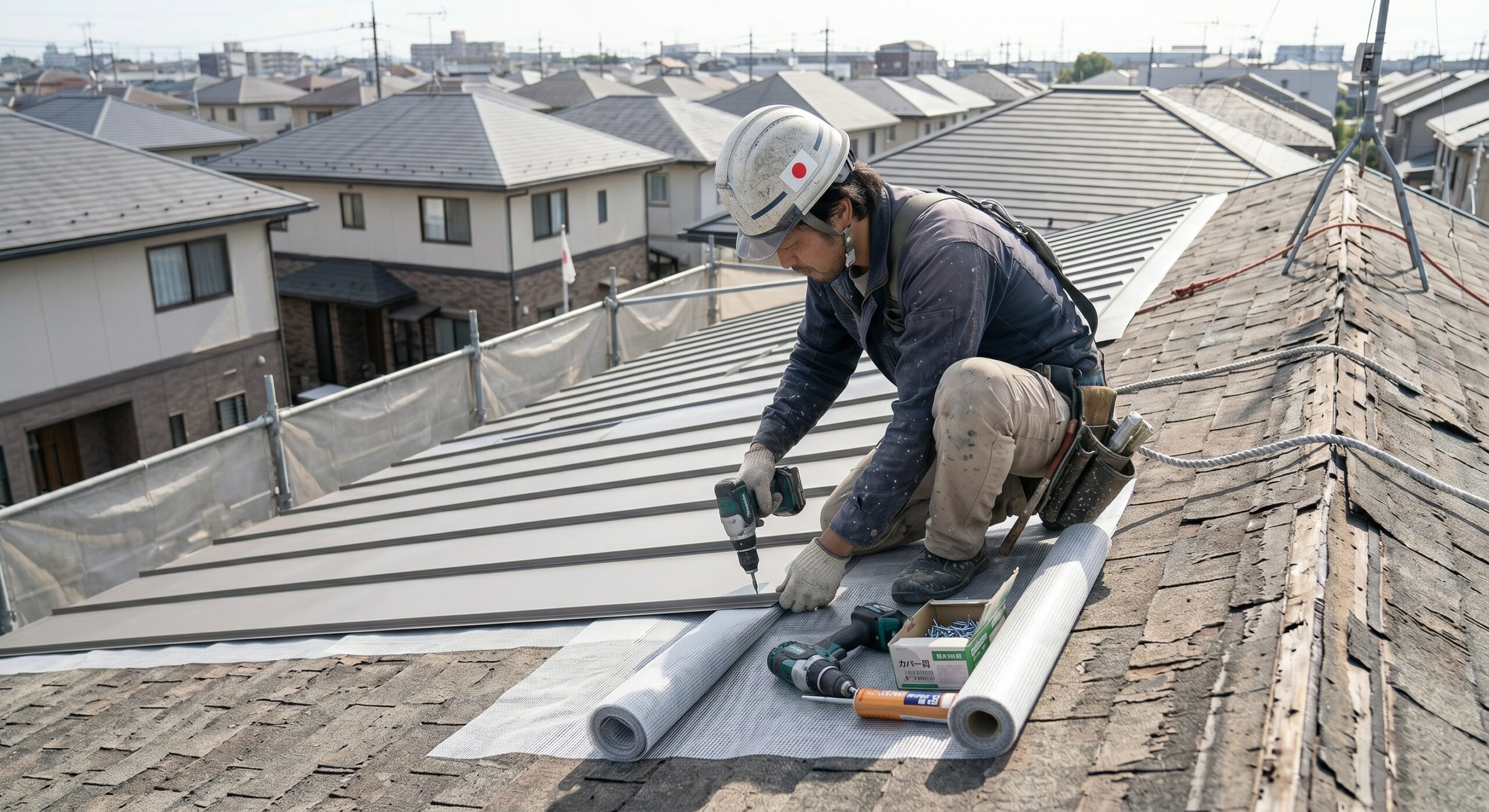屋根工事
（葺き替え・カバー工法）